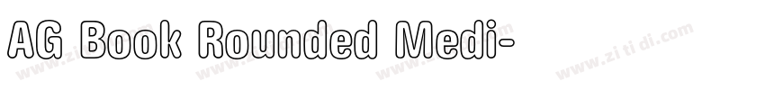 AG Book Rounded Medi字体转换